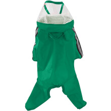 Regenjas voor honden, waterdicht, winddicht, reflecterend, groen, maat 3XL