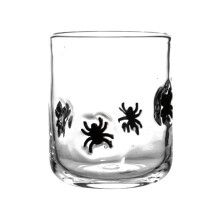 Verres à jus d'Halloween 414 ml (14 oz) à motif chauve-souris, verres réutilisables mignons de style Old Fashioned pour la maison ou le bar,