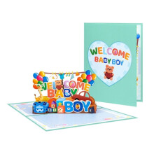 3D Pop Up Newborn Baby Greeting Card 1 piece