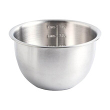 Stainless Steel Whisk Bowl 1.5L/2.5L/4.5L with Scale Basin – Baking, Mixing & Washing Bowl – Kitchen Accessory