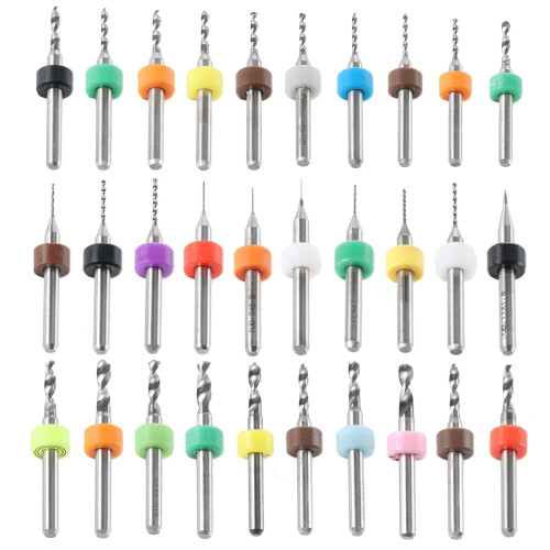 Volframikarbidimikroporanterät 0,1–3,0 mm, 30 kpl