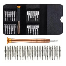 QenASHaing 25-in-1 Precision Screwdriver Set with Torx Bits & Wallet Case, Durable Steel Alloy – Compatible with Electronics & Small Appliances