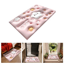 Tapis de bain 3D à fleurs – Tapis d'intérieur à séchage rapide, antidérapants et absorbants pour la cuisine, l'entrée et le salon