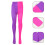 Damen Strumpfhose Rosa Rosa + Viola Medium 2