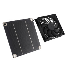 Kit Ventilatore con Pannello Solare in Silicio Monocristallino 5W per Ventilazione del Pannello Solare