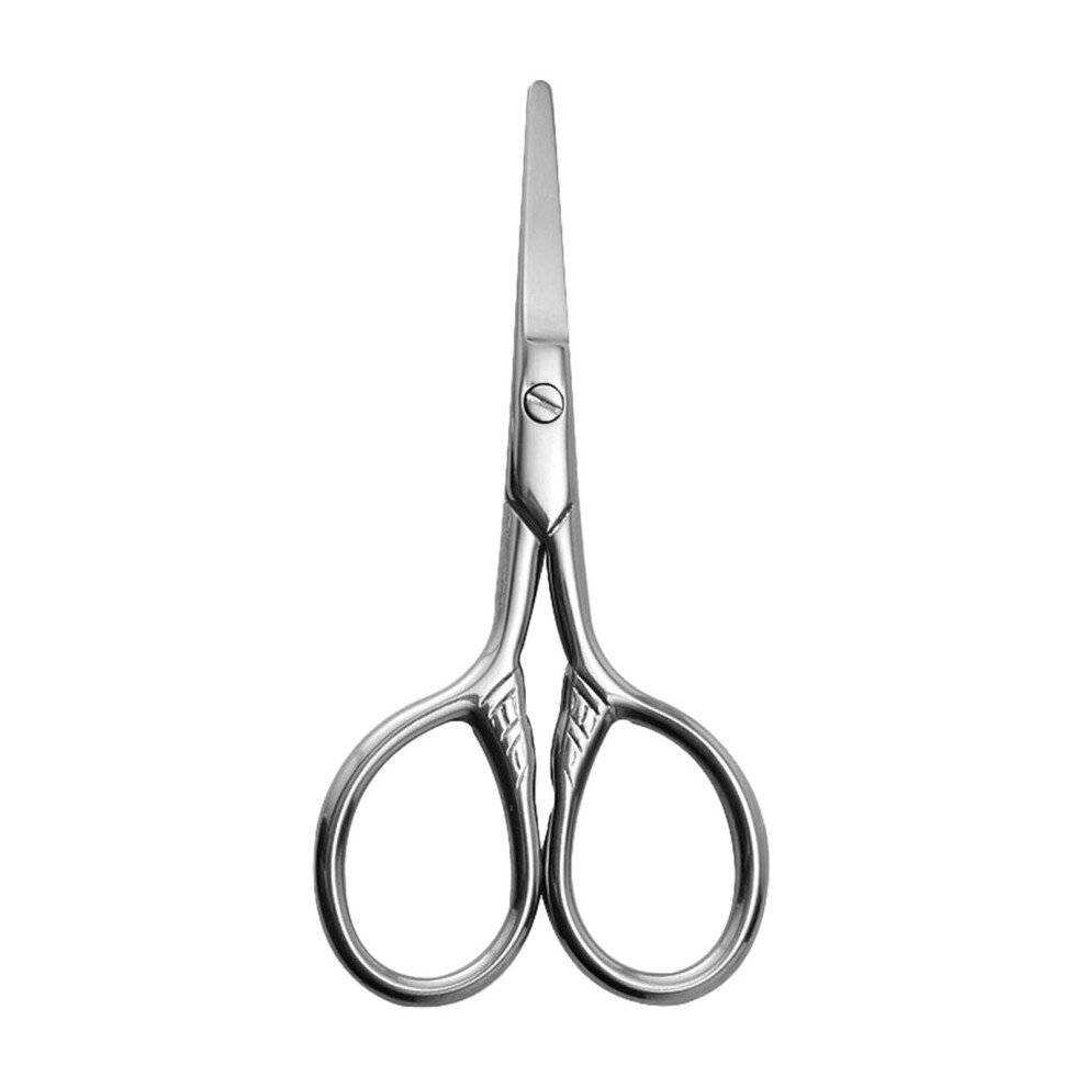 Small Precision Scissors, Stainless Steel, Multi-Purpose Beauty Grooming Kit for Eyebrows, Eyelashes, Beard & More â PU Sheath Included