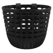 Minkissy kids bike basket girls Bike Basket Black Plastic Safe and Convenient Usage 1Pcs for Kids Vehicles