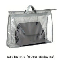 Sac à main transparent à fermeture éclair avec organiseur de rangement suspendu