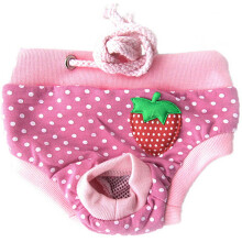 Hondenluierbroekjes voor puppy's, roze, maten M/L/XL