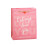 Valentinstags-Geschenktüten, rosa Papiertragetasche mit Henkeln 1
