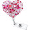 Porte-badge rétractable Cœur Rose Infirmière – 1 1