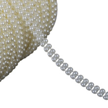 Cadena de perlas artificiales para decoración de bodas. Cadena de perlas de imitación para ramos de flores.
