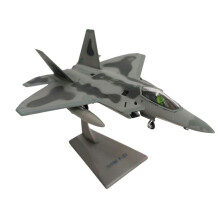 F22 Aircraft Model Diecast Plane Fighter Jet 1/100 Scale Alloy for Collectors Home Office Decor