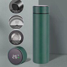 Tasse isotherme en acier inoxydable avec affichage intelligent de la température – Mug de voyage portable, idéal pour le bureau, les trajets et