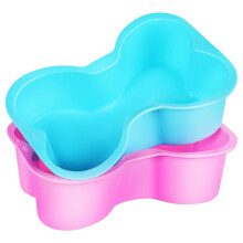 2 moules à gâteau en forme d'os pour chien, moules en silicone pour gâteau d'anniversaire de chien, formes originales