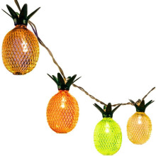 Guirlande lumineuse ananas, guirlande lumineuse LED féérique à piles pour décorations de fêtes, mariages, Noël et anniversaires
