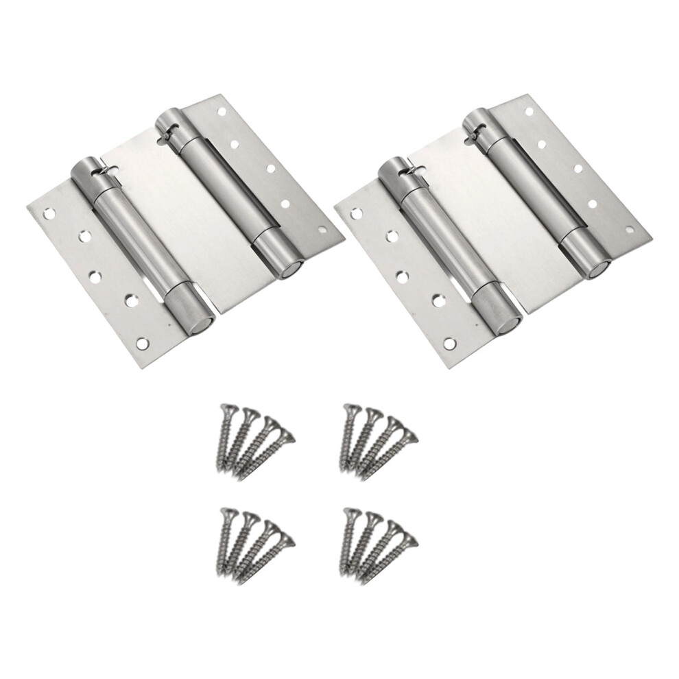 Double Direction Spring Hinges Set Steel Auto Closing Mechanism Door Hinge Adjustable Speed Upgrades For Smooth Operate 9402001254429