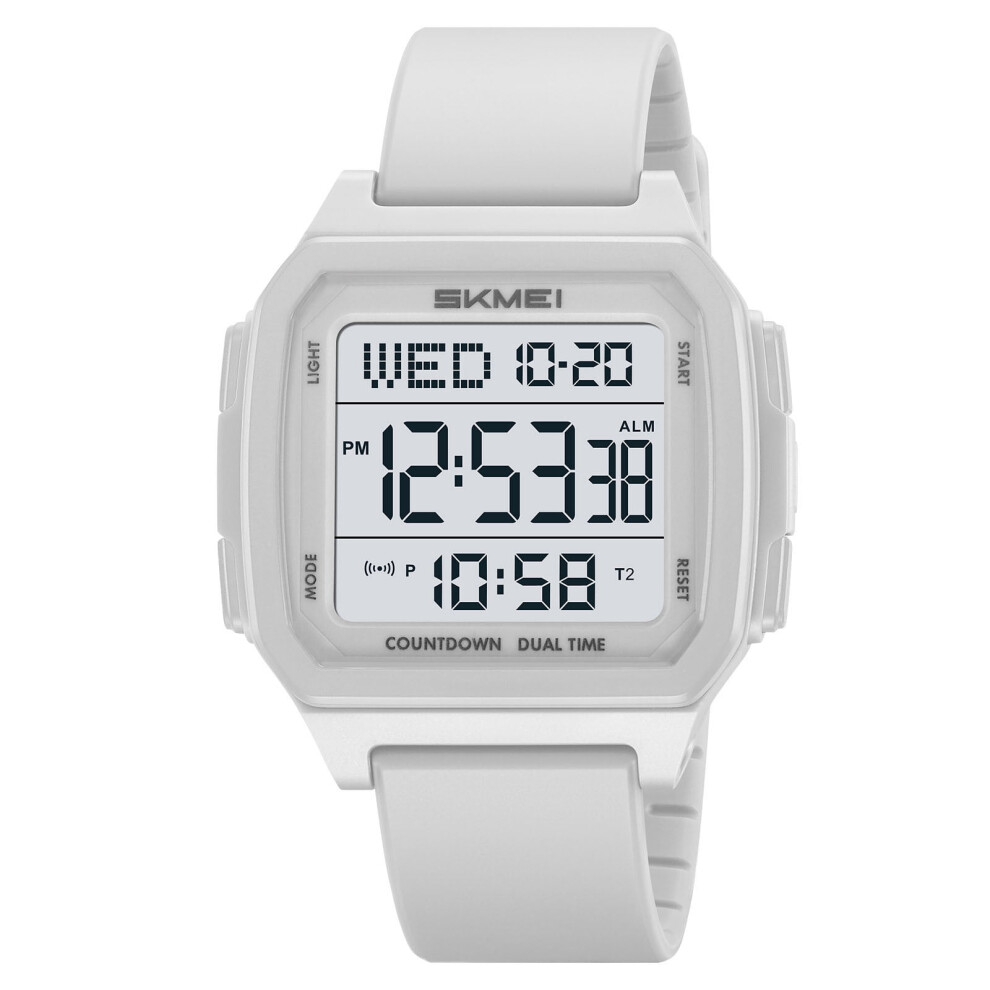 Waterproof Multi Function Luminous Alarm Digital Watchï¼Practical Watch With Alarm For Time Management Black/White/Green 9402001254559