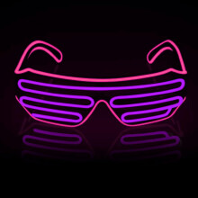Gafas LED luminosas para fiestas, gafas LED para adultos, gafas luminosas para fiestas, gafas EL para disfraces de fiesta