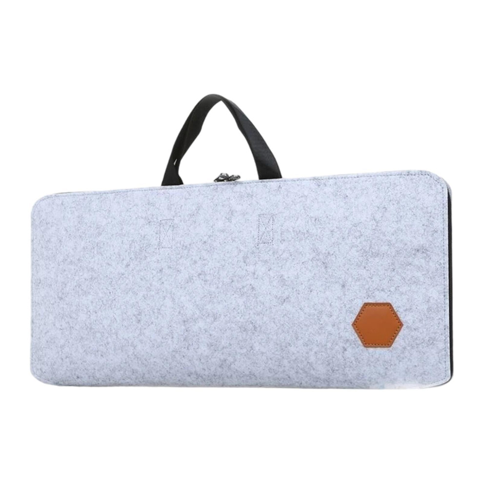 Felt Keyboard Storage Bag Pc Keyboard Case Portable Protective Mobile Office For Light/Gray 9402001254849