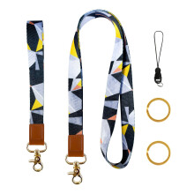 2Pack Wristlet Strap for Key and Long Neck Lanyards, Hand Wrist Lanyard Key Chain Holder, Long Neck Teacher