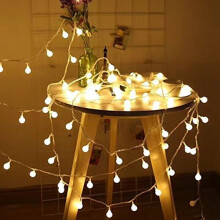 LED Globe String Lights, Fairy Lights Battery Operated Christmas Lights for Garden Patio Gazebo Balcony Bedroom Xmax Tree Decorations