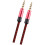 Καλώδιο ήχου 1/3,5mm έως 3,5mm, αρσενικό 3,5mm 1/8 ιντσών σε αρσενικό 3,5mm 1/8 ιντσών, 1