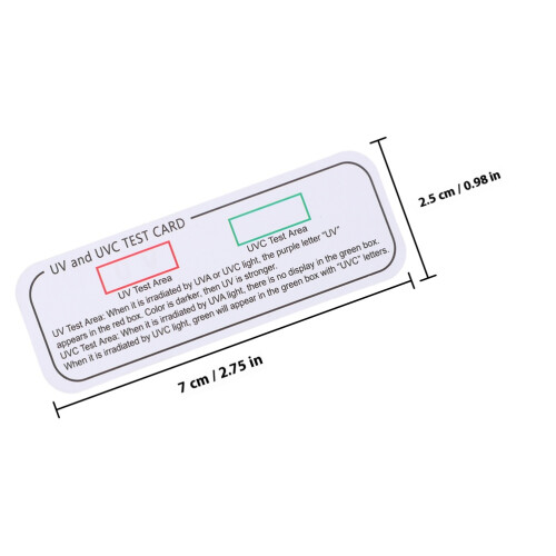 5 stück uvc-uv-a-testkarten zur lichterkennung 1