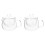 2Pcs Transparent Thickened Glass Teapot Scented Tea Holder 1
