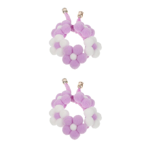2Pièces Colliers Tricotés Blancs Pour Animaux, Durable Élégant