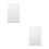 2Pcs Anti-Wrinkle Massage Bed Sheets White Polyester for Spa Use 1
