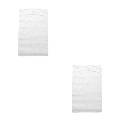 2Pcs Anti-Wrinkle Massage Bed Sheets White Polyester for Spa Use