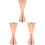 3Pièces Jigger Cocktail Inoxydable Rose, Double Tête Facile 1