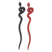 2Pcs Handmade Wooden Hairpins Multi Color Vintage Hair Stick for Women