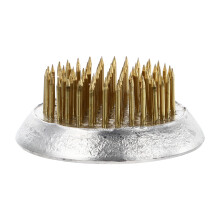 2St Eenvoudige Flower Pin Holder Goud Voor Bloemstyling En Decor