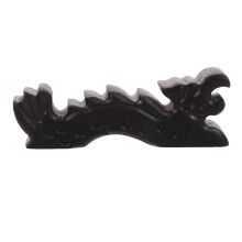 Black Wood Dragon Painting Brush Holder for Artist Desk & Home Use