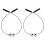 2Pcs Durable Eyeglasses Strap Holder Assorted Color for Daily Use 1