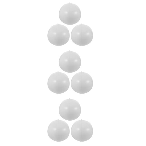 9Pièces Ballons Gonflables Blancs PVC - Décorations Et Jouets De