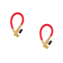 2Pièces Tuyaux Recharge Fluoré Rouge Pour En Caoutchouc Cuivre