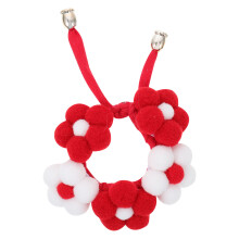 2St Duurzame Handgebreide Halsband Rood Wit En