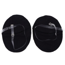 3Pairs Washable Cotton Sweat Pads Black Armpit Guards for Home Use