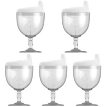 5St Plastic Kinderbekers Met Stro Water
