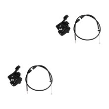 2Sets Black Motorbike Thumb Throttle Lever with Cable