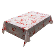 4Pcs Red Halloween Blood Tablecloth Scary Horror Party Table Runner