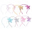 8Ud Accesorios Para Niña Diadema Estrella De Mar Multicolor 9