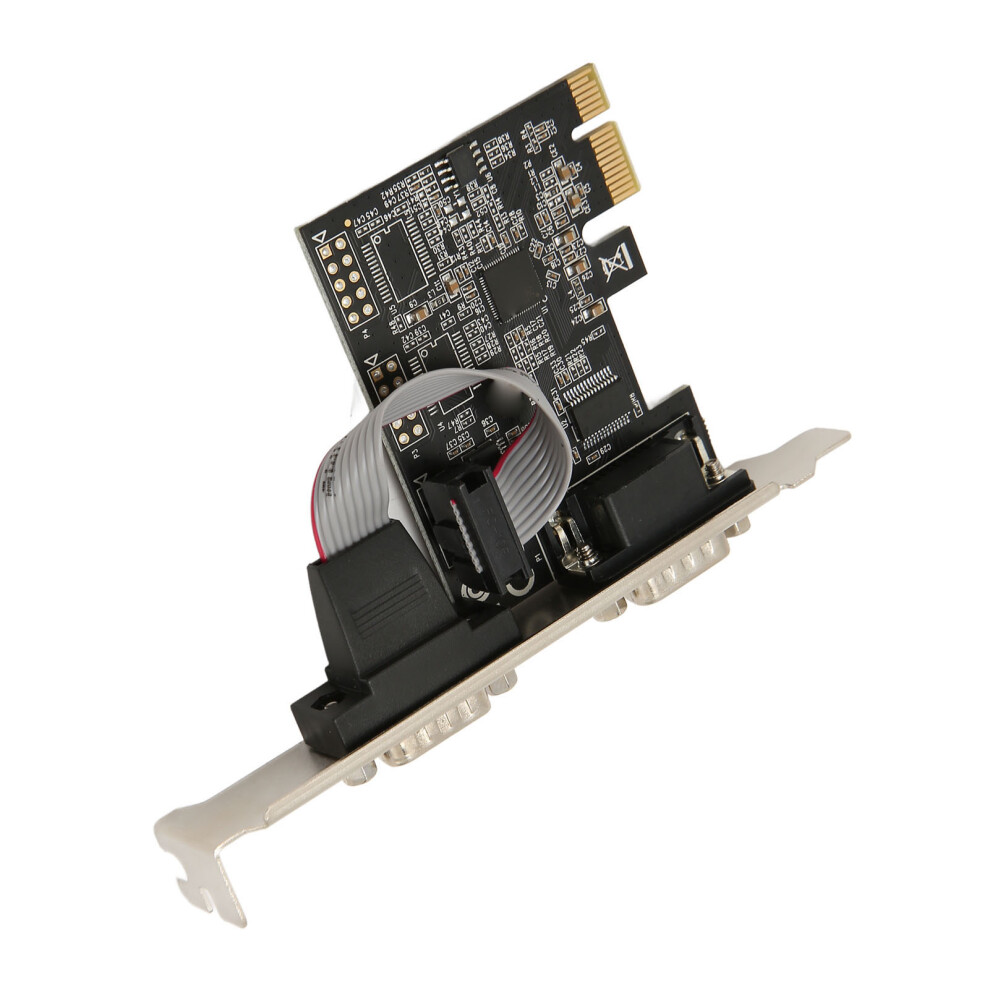 Pcie Rs232 Serial Card 2 Port Db9 Pci Express To Linux Windows Serial Expansion 4951387133712