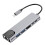 Προσαρμογέας USB C Hub 6 σε 1 για φορητό υπολογιστή με πολλαπλές θύρες που επεκτείνουν 5