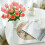 Artificial Tulips Light Pink 12 Stems 13.5 Inch 5