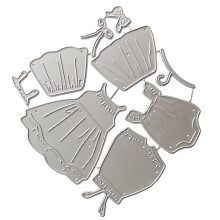 Fustelle per abiti, stencil per goffratura, stampi, fustella in metallo per gonna, scrapbooking, biglietti fotografici, decorazioni per scrapbooking.