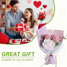 Bouquet di rose artificiali: non necessitano di acqua, simbolo di romanticismo e compagnia di lunga durata.